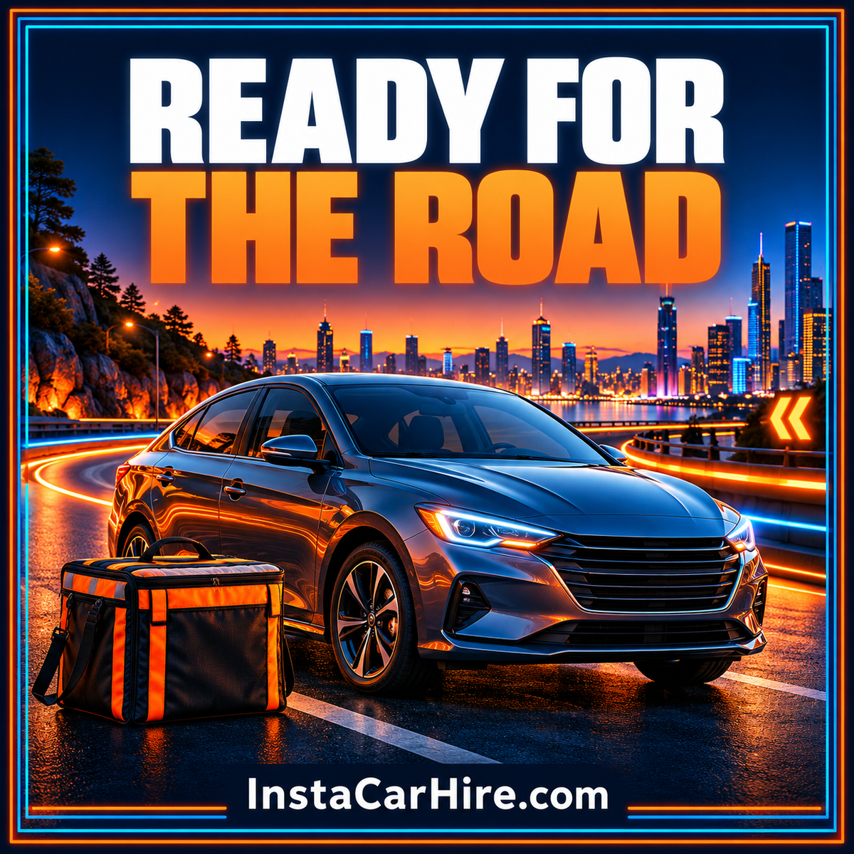 Delivery and rideshare driver readiness checklist illustration from InstaCarHire.com
